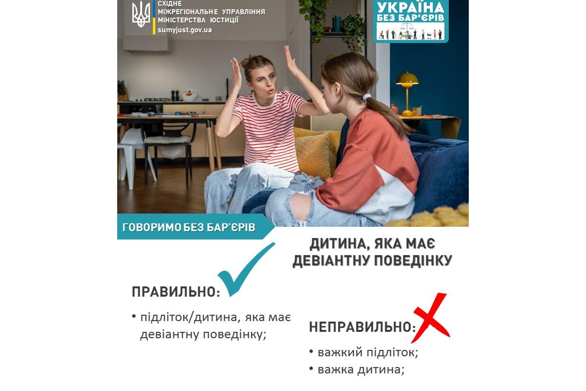 БЕЗБАР’ЄРНИЙ СЛОВНИК: ДИТИНА, ЯКА МАЄ ДЕВІАНТНУ ПОВЕДІНКУ БЕЗБАР’ЄРНИЙ СЛОВНИК: ДИТИНА, ЯКА МАЄ ДЕВІАНТНУ ПОВЕДІНКУ