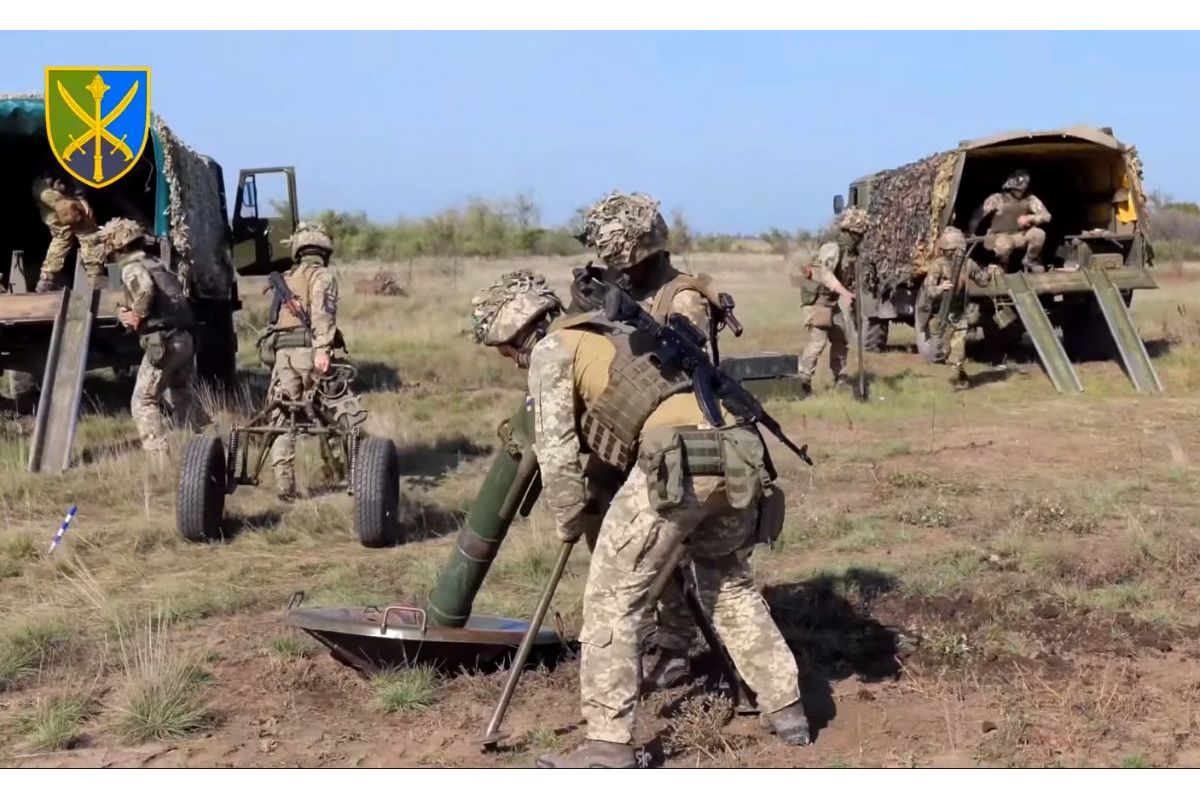 Мінометні підрозділи вдосконалюють індивідуальну підготовку та тренуються діяти у складі розрахунків Мінометні підрозділи вдосконалюють індивідуальну підготовку та тренуються діяти у складі розрахунків