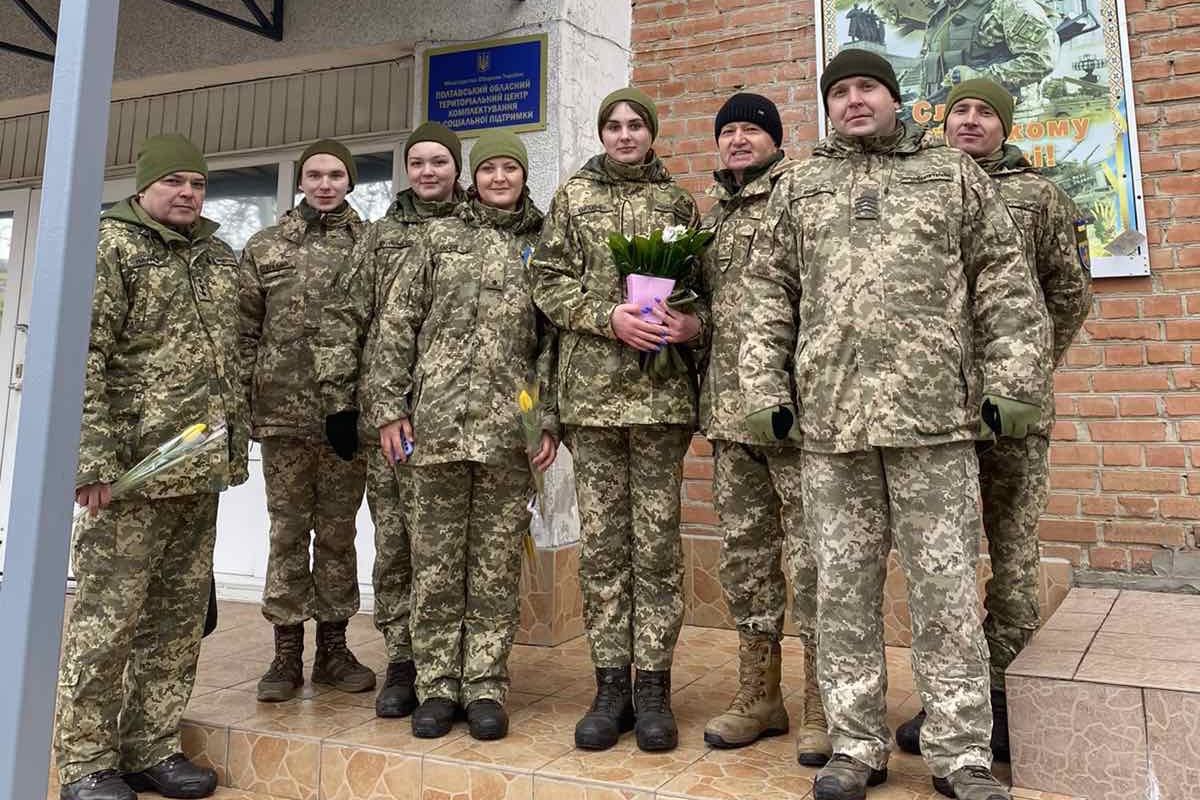 Курсанти військової кафедри ПНПУ імені В. Г. Короленка взяли участь у акції підтримки добровольців Сил територіальної оборони Полтавщини