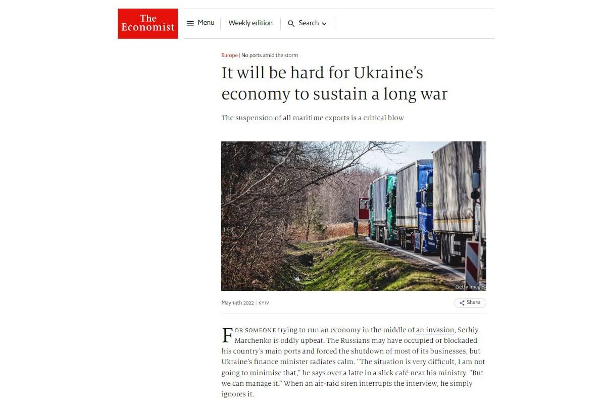 Якщо війна затягнеться більш ніж на 3-4 місяці, влада може вжити «болючих заходів» для утримання економіки України на плаву – різке підвищення податків, скорочення витрат, націоналізація Якщо війна затягнеться більш ніж на 3-4 місяці, влада може вжити «болючих заходів» для утримання економіки України на плаву – різке підвищення податків, скорочення витрат, націоналізація