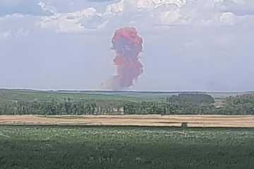 На Харківщині окупанти влучили в склад з аміачною селітрою, загрози для населення немає На Харківщині окупанти влучили в склад з аміачною селітрою, загрози для населення немає
