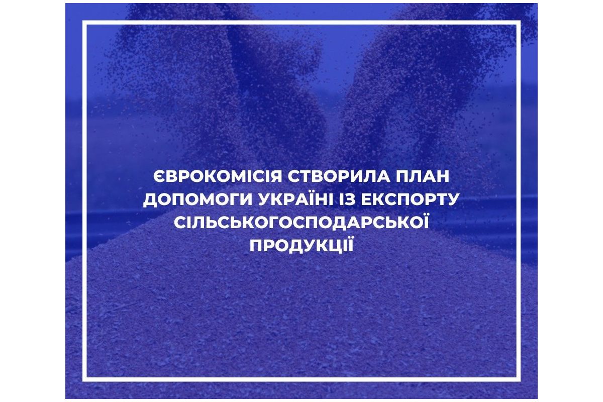 Єврокомісія запропонувала план допомоги Україні із експорту сільськогосподарської продукції