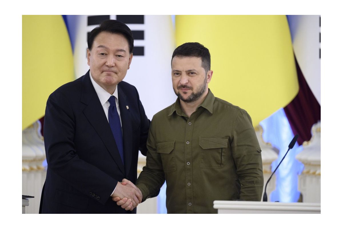 Президент Республіки Корея Юн Сок Йолем відвідав Київ з неанонсованим візитом Президент Республіки Корея Юн Сок Йолем відвідав Київ з неанонсованим візитом