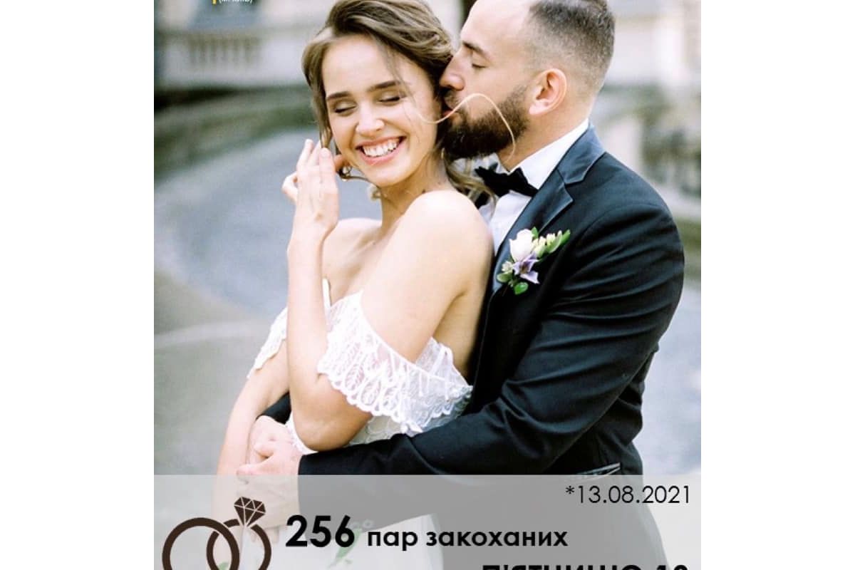 Інформаційне агентство : 256 пар закоханих Києва, Киівщини та Черкащини вирішили поєднати свої серця та офіційно зареєструвати створення сім’ї у п’ятницю 13 Інформаційне агентство : 256 пар закоханих Києва, Киівщини та Черкащини вирішили поєднати свої серця та офіційно зареєструвати створення сім’ї у п’ятницю 13