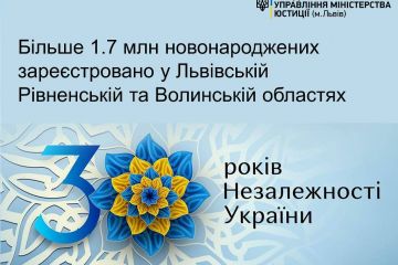 Інформаційне агентство : За роки незалежності у Львівській, Рівненській та Волинських областях з`явилося на світ понад 1, 7 тисяч немовлят! Інформаційне агентство : За роки незалежності у Львівській, Рівненській та Волинських областях з`явилося на світ понад 1, 7 тисяч немовлят!