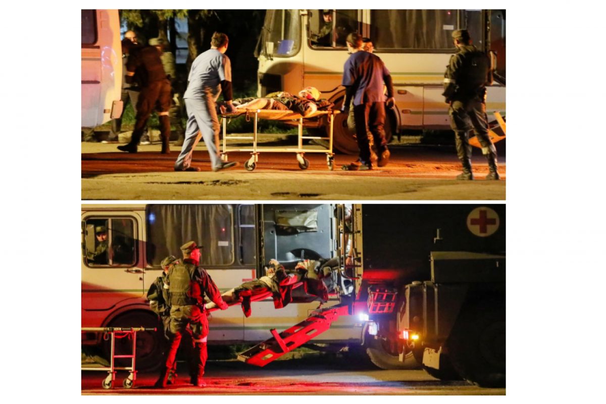 Reuters пише, що автобуси з українськими захисниками з "Азовсталі" прибули до Новоазовська, що на тимчасово окупованій частині Донеччини Reuters пише, що автобуси з українськими захисниками з "Азовсталі" прибули до Новоазовська, що на тимчасово окупованій частині Донеччини