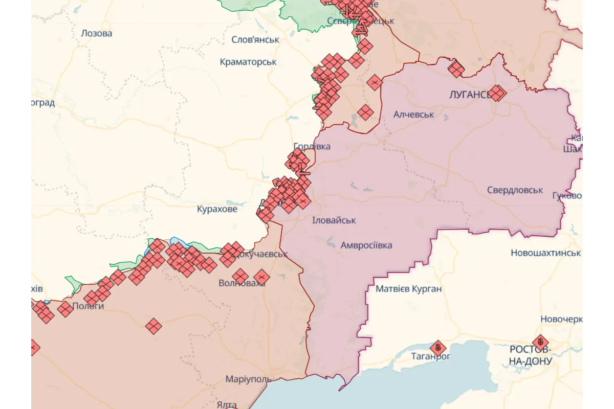 ЗСУ вибили рашистів в районі н.п. Новодонецьке та Урожайне в Донецькій області, – DeepState