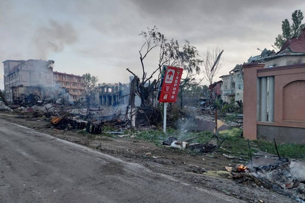 А ось фото наслідків нічного обстрілу Затоки А ось фото наслідків нічного обстрілу Затоки