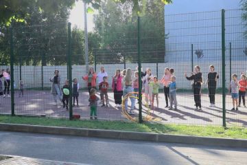 Спортивні змагання для дітей з центру соціальної підтримки "Добре вдома!" Спортивні змагання для дітей з центру соціальної підтримки "Добре вдома!"