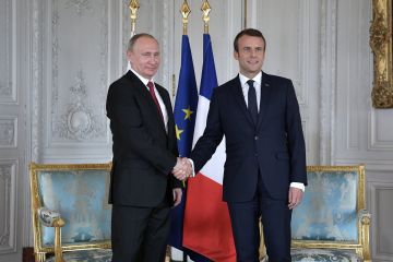 Путін і Макрон розглядають можливість транзиту газу територією України Путін і Макрон розглядають можливість транзиту газу територією України