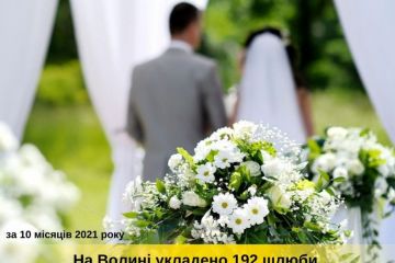 За 10 місяців на Волині укладено 192 шлюби громадян України з іноземцями За 10 місяців на Волині укладено 192 шлюби громадян України з іноземцями