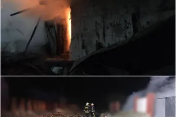 ​А ось і перші фото з місця удару дрона рф по критичній інфраструктурі Київщини