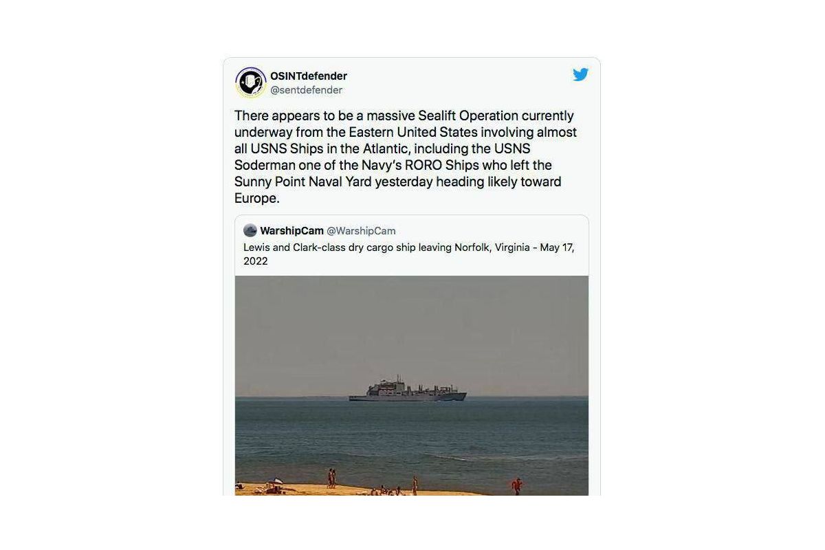 Ленд-ліз для України вже повезли кораблями, залучено майже всі логістичні судна ВМФ США в Атлантиці, — ЗМІ Ленд-ліз для України вже повезли кораблями, залучено майже всі логістичні судна ВМФ США в Атлантиці, — ЗМІ