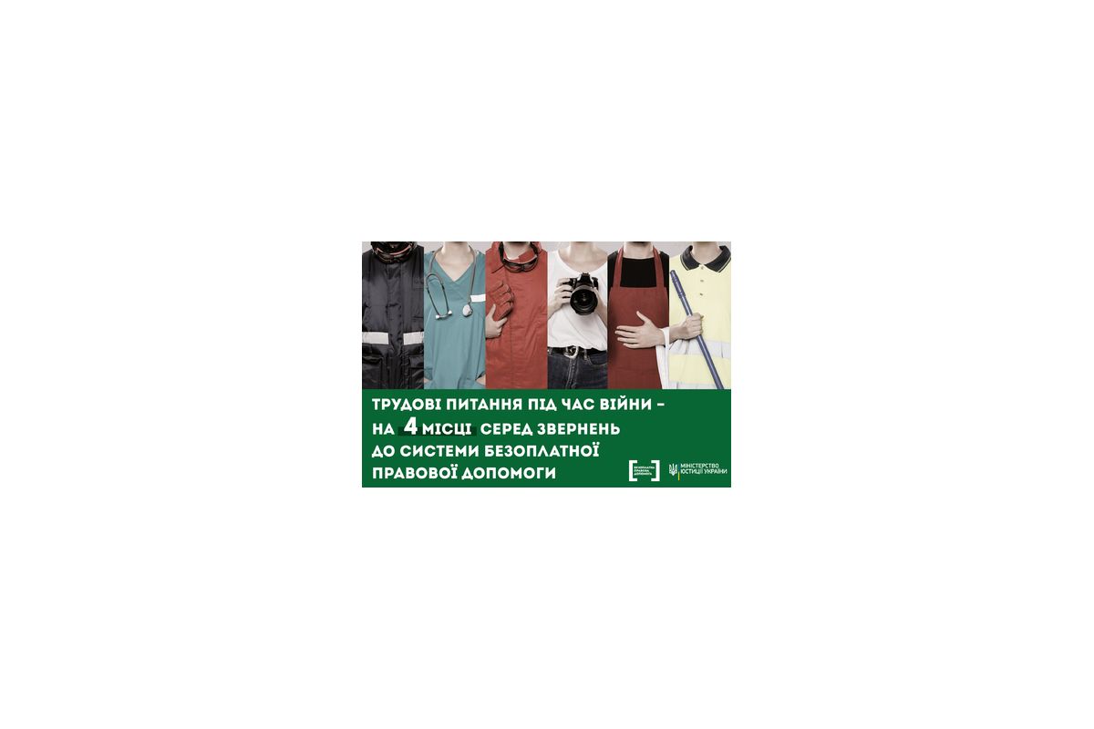 ТРУДОВІ ПИТАННЯ ПІД ЧАС ВІЙНИ – НА ЧЕТВЕРТОМУ МІСЦІ СЕРЕД ЗВЕРНЕНЬ ДО СИСТЕМИ БПД