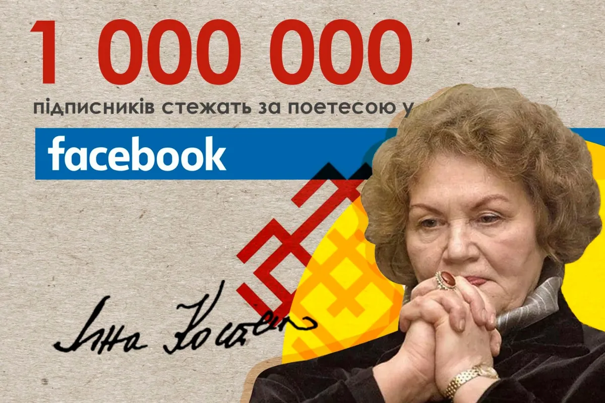  Million milestone of Lina Kostenko's Facebook page  
