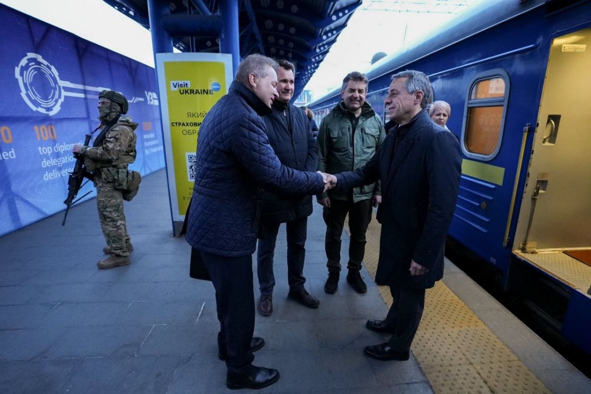 Президент Швейцарії Ігнаціо Кассіс прибув до Києва Президент Швейцарії Ігнаціо Кассіс прибув до Києва