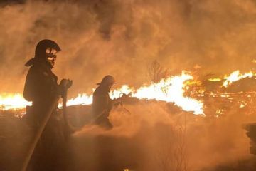 Палаючі будинки у передмісті Одеси Палаючі будинки у передмісті Одеси