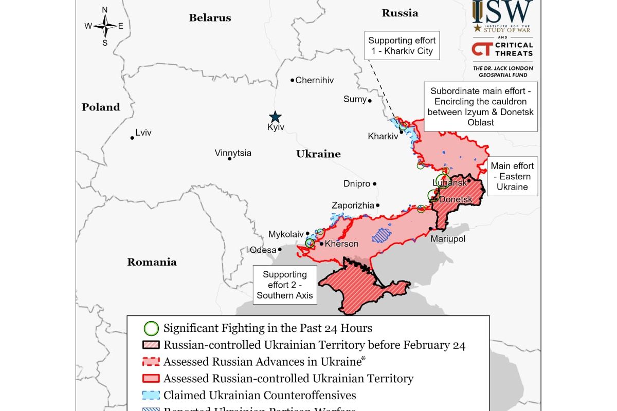 рф може відволікти частину своїх сил від лінії фронту, через вибухи в Криму — ISW рф може відволікти частину своїх сил від лінії фронту, через вибухи в Криму — ISW