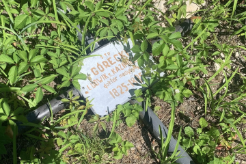 На Байковому цвинтарі поховання Людвіка Гурецького зазнало руйнувань На Байковому цвинтарі поховання Людвіка Гурецького зазнало руйнувань