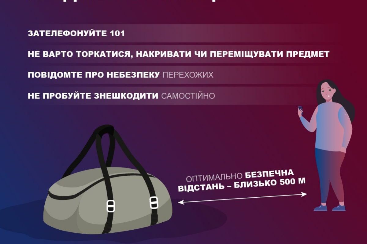 Що робити, якщо ви бачите підозрілий предмет на вулиці? Що робити, якщо ви бачите підозрілий предмет на вулиці?
