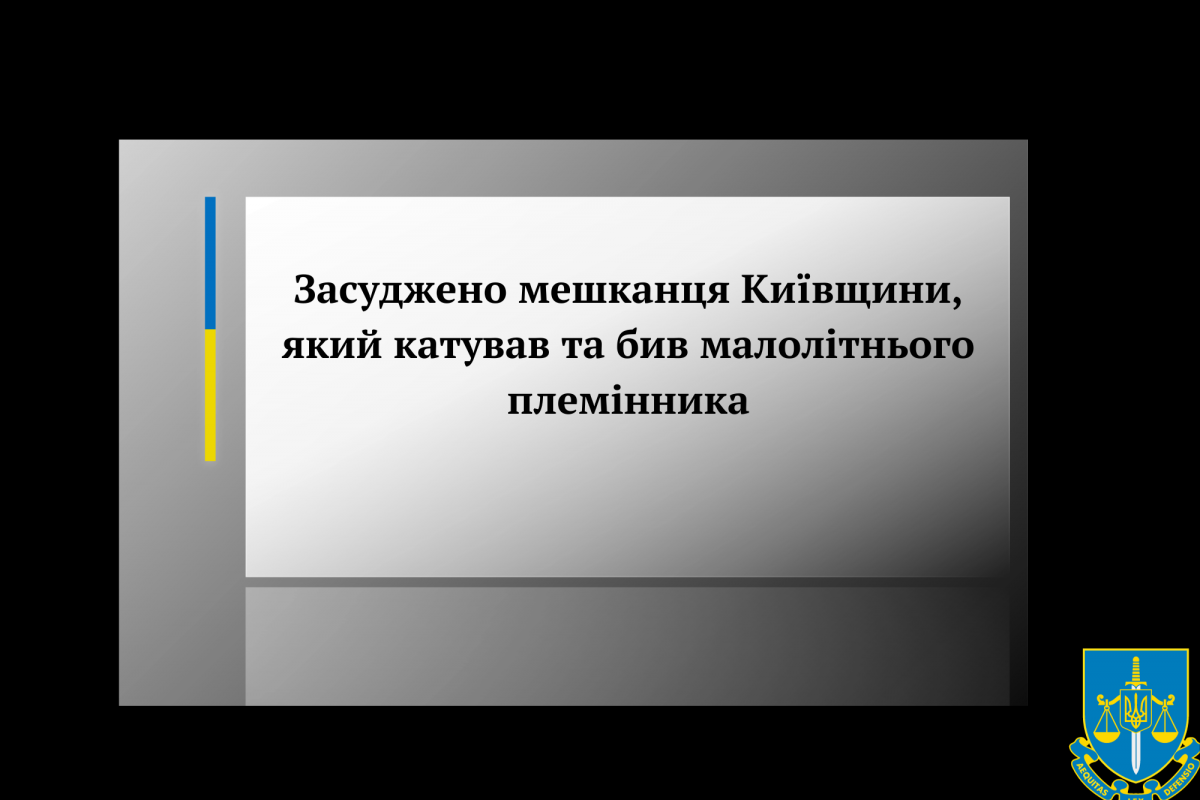 Засуджено мешканця Київщини, який катував та бив малолітнього племінника