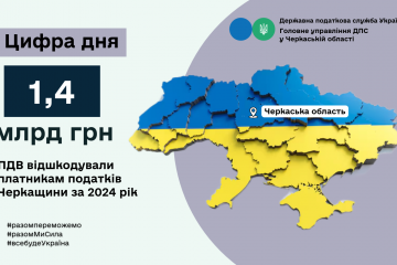 Платникам податків Черкащини торік відшкодували 1,4 млрд грн ПДВ Платникам податків Черкащини торік відшкодували 1,4 млрд грн ПДВ