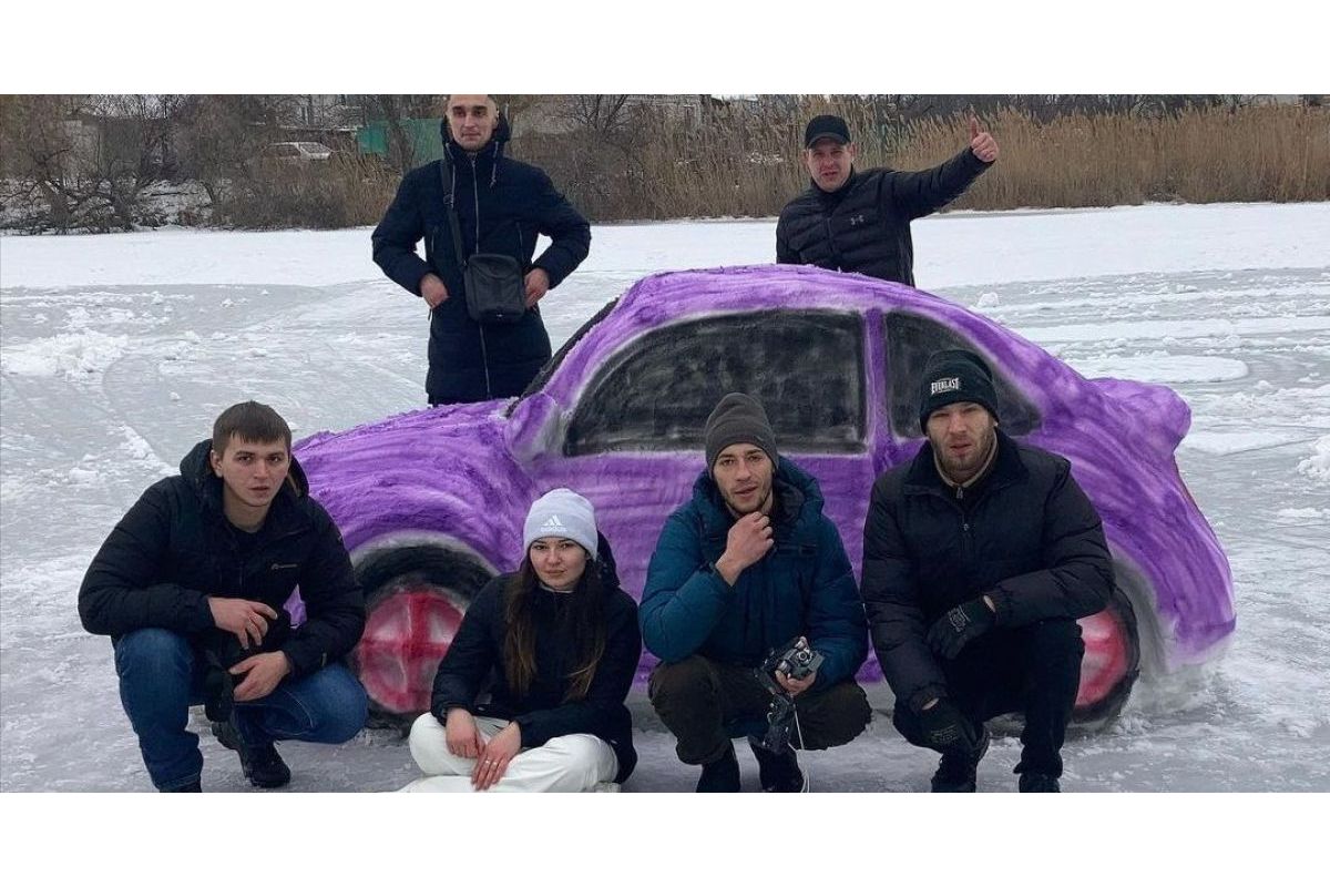 Справжній снігомобіль в Дніпрі! Справжній снігомобіль в Дніпрі!