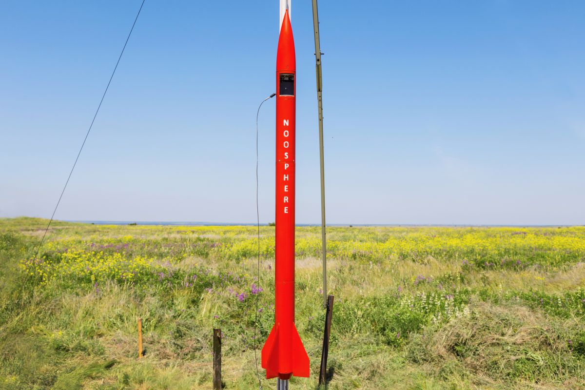 На Дніпропетровщині запустили ракету CanSat На Дніпропетровщині запустили ракету CanSat