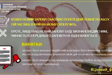 Порядок скасування заповіту Порядок скасування заповіту