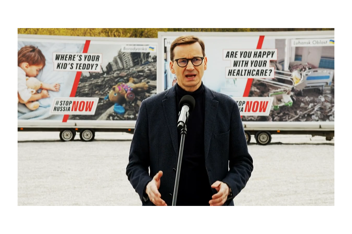 Російське вторгнення в Україну : Польща ініціює акцію Stop russia now! для інформування у Європі про злочини рф в Україні Російське вторгнення в Україну : Польща ініціює акцію Stop russia now! для інформування у Європі про злочини рф в Україні
