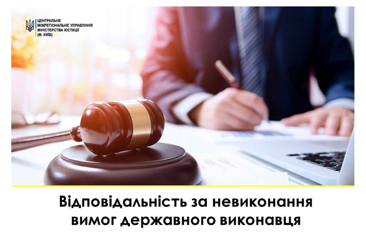 Якою є відповідальність за невиконання законних вимог державного виконавця?