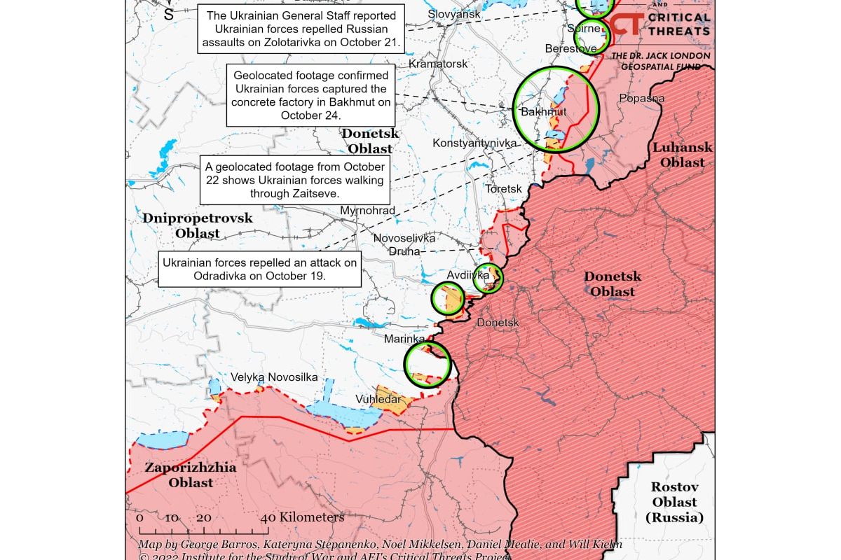 Окупанти готуються обороняти Херсон і не відходять повністю з верхньої частини області, – звіт ISW Окупанти готуються обороняти Херсон і не відходять повністю з верхньої частини області, – звіт ISW