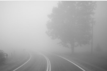 Обережно! Сильний туман на території Дніпра! Обережно! Сильний туман на території Дніпра!