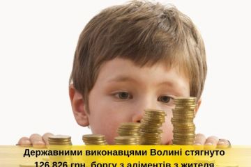 Тарас Грень: Державні виконавці Волині стягнули 126 826 гривень боргу з аліментів з жителя Ковельського району Тарас Грень: Державні виконавці Волині стягнули 126 826 гривень боргу з аліментів з жителя Ковельського району