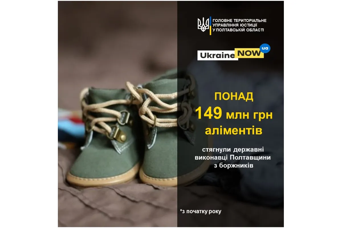 Закони #ЧужихДітейНеБуває на Полтавщині діють: 17 810 дітей отримали кошти на належне утримання