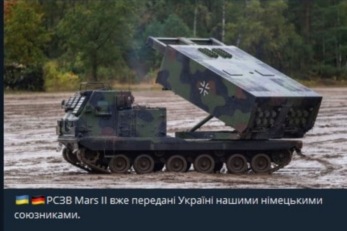 Німеччина передала Україні реактивні системи залпового вогню Mars II, —повідомив голова Офісу президента Андрій Єрмак Німеччина передала Україні реактивні системи залпового вогню Mars II, —повідомив голова Офісу президента Андрій Єрмак