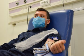 У Києві співробітники Служби судової охорони поповнили банк крові спеціалізованої дитячої лікарні “Охматдит” У Києві співробітники Служби судової охорони поповнили банк крові спеціалізованої дитячої лікарні “Охматдит”