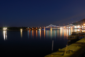 LED- підсвічування на Південний міст в Дніпрі LED- підсвічування на Південний міст в Дніпрі