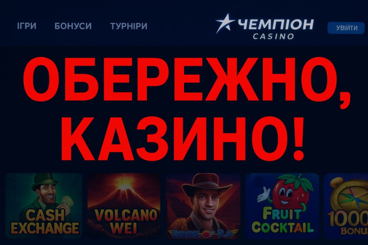 Казино Чемпіон - Champion Casino: під час війни як системний ризик: кейс «Казино Чемпіон» та чому держава має діяти жорсткіше Казино Чемпіон - Champion Casino: під час війни як системний ризик: кейс «Казино Чемпіон» та чому держава має діяти жорсткіше