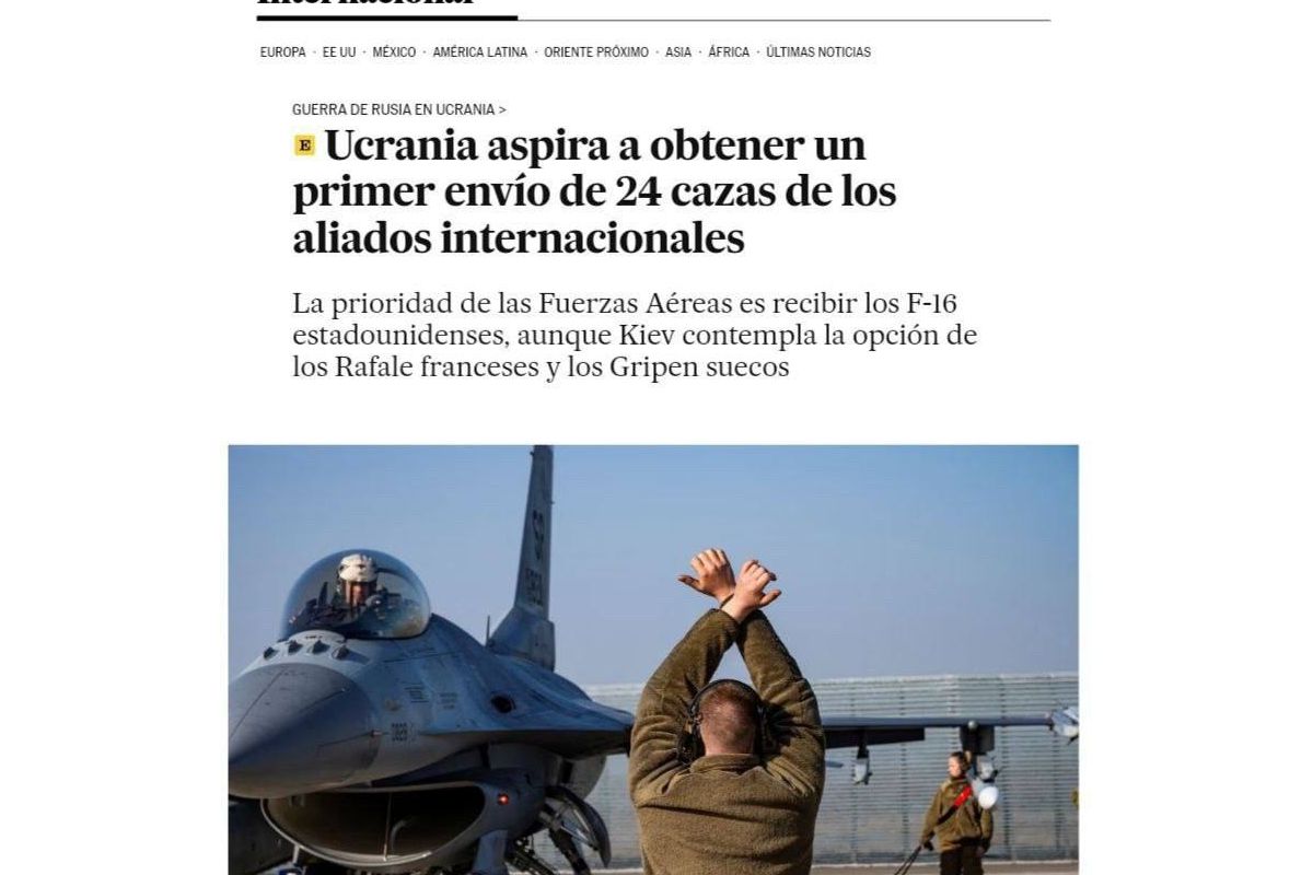 Україна чекає 24 сучасні винищувачі, — видання ElPais Україна чекає 24 сучасні винищувачі, — видання ElPais