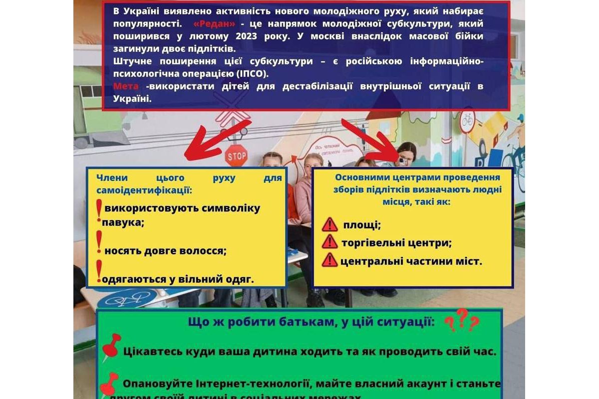 Увага батьки! Як розпізнати, що ваша дитина «Редан»? Увага батьки! Як розпізнати, що ваша дитина «Редан»?