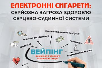 Чому електронні сигарети – серйозна загроза здоров’ю серцево-судинної системи? Чому електронні сигарети – серйозна загроза здоров’ю серцево-судинної системи?