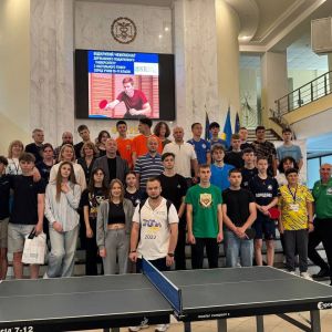 Відкритий чемпіонат з настільного тенісу серед старшокласників на базі Державного податкового університету. Відкритий чемпіонат з настільного тенісу серед старшокласників на базі Державного податкового університету.