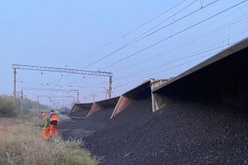 В «Укрзалізниці» заявили, що вагони у Кривому Розі зійшли через умисне пошкодження  В «Укрзалізниці» заявили, що вагони у Кривому Розі зійшли через умисне пошкодження