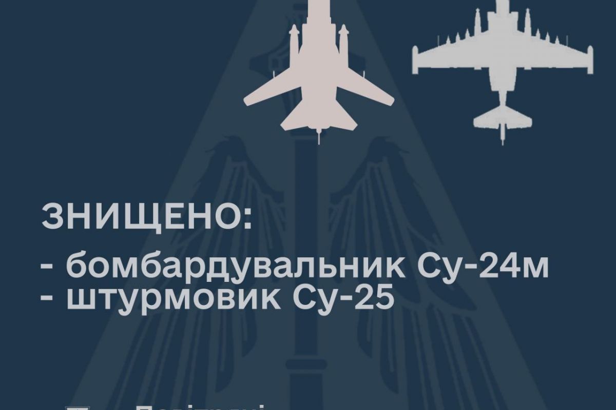 ЗБИТО ДВІ РОСІЙСЬКІ "СУШКИ" ЗБИТО ДВІ РОСІЙСЬКІ "СУШКИ"