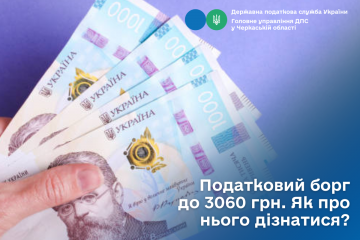 Податковий борг до 3060 грн. Як про нього дізнатися? Податковий борг до 3060 грн. Як про нього дізнатися?