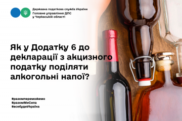 Як у Додатку 6 до декларації з акцизного податку поділяти алкогольні напої? Як у Додатку 6 до декларації з акцизного податку поділяти алкогольні напої?