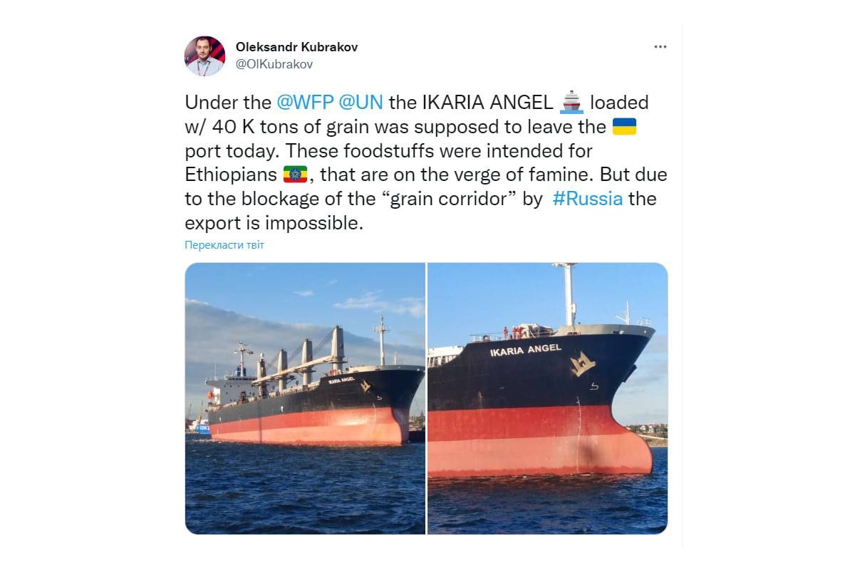 Україна вимушено призупинила експорт зерна з морських портів Україна вимушено призупинила експорт зерна з морських портів
