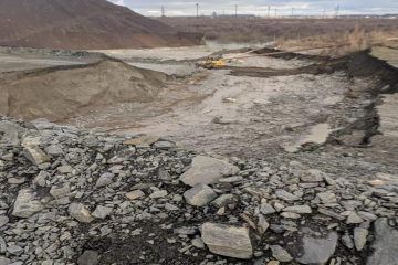 Неконтрольоване витікання технічної води на Криворіжжі Неконтрольоване витікання технічної води на Криворіжжі