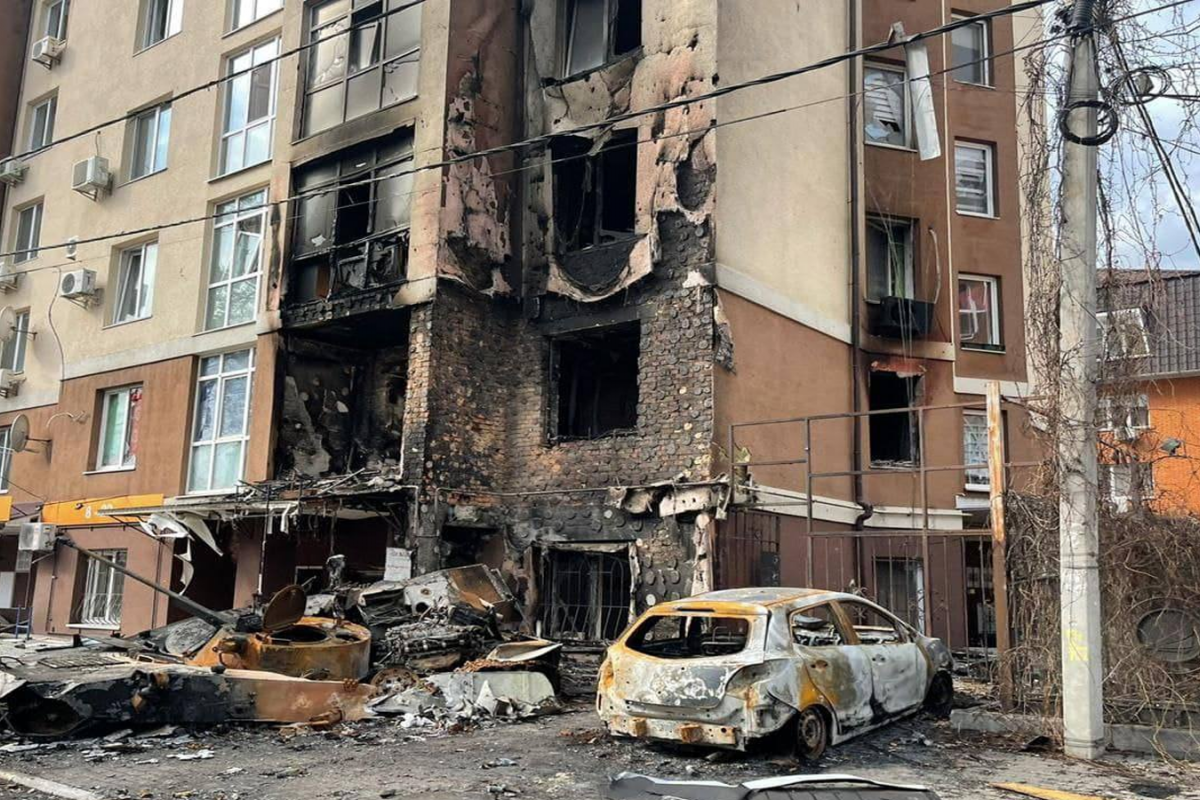Мер звільненого від окупантів Ірпеня Олександр Маркушин показав масштаби руйнувань у місті Мер звільненого від окупантів Ірпеня Олександр Маркушин показав масштаби руйнувань у місті
